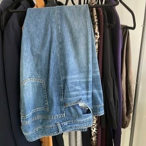 Chicos Platinum Denim Jeans Size2